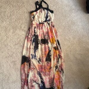 Bar III Multicolor Abstract Maxi Dress
